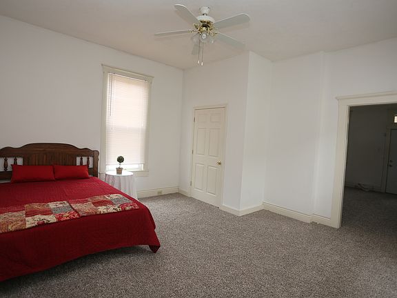 bedroom with large closet