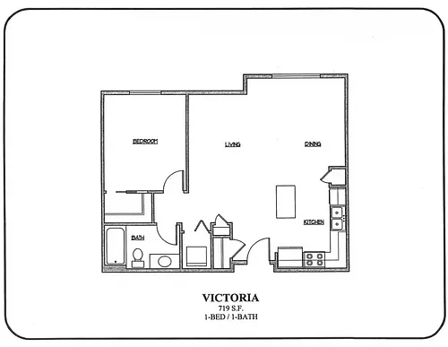 Floor plan One Bedroom