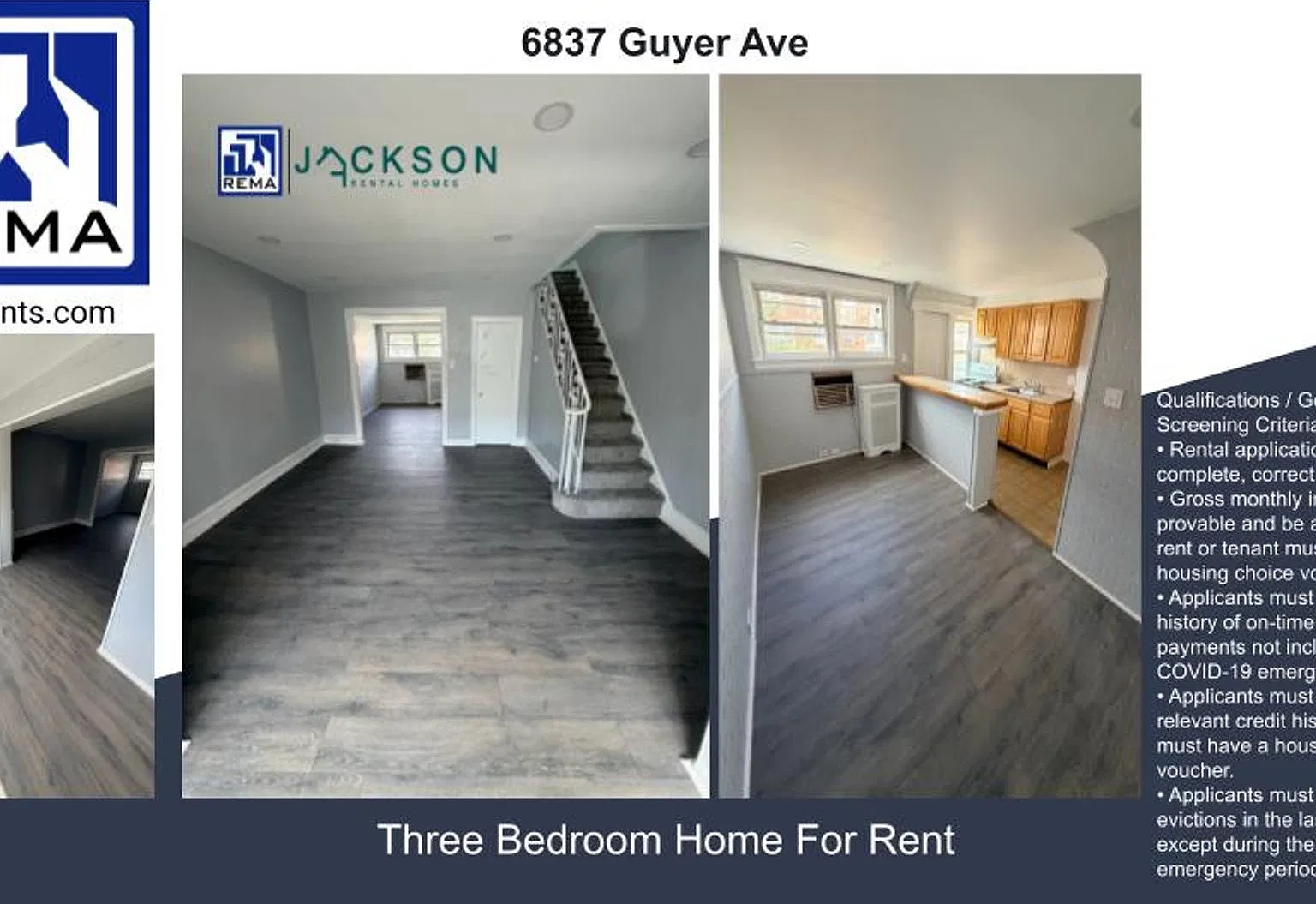 6837 Guyer Ave, 3 bedrooms, 1 bathroom House for $1,500/ Month — Photo 1