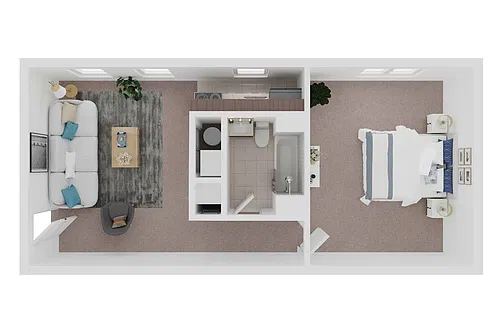 Floor plan 1 Bedroom