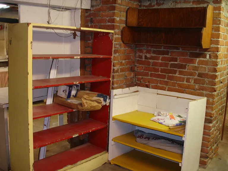 Storage Shelves in the Basement