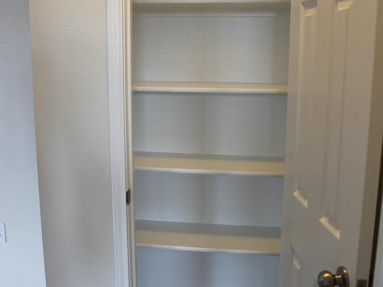 One of 2 hall closets