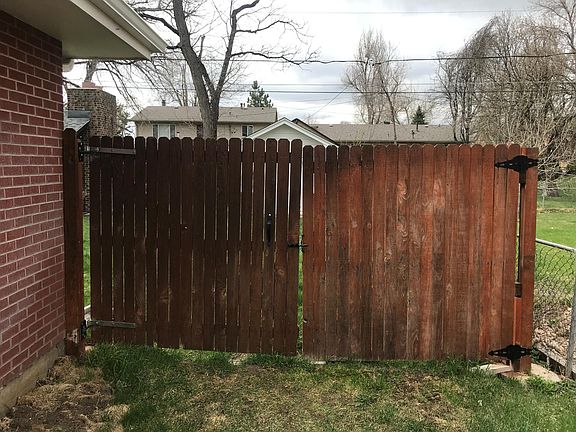 Gated back yard entrance