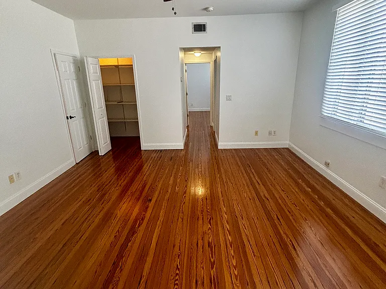 Main Living area with view of storage closet