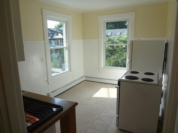 Updated floor and windows in kitchen