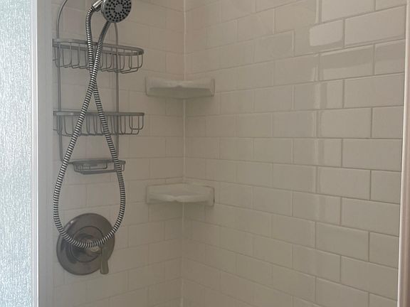 Subway tile shower