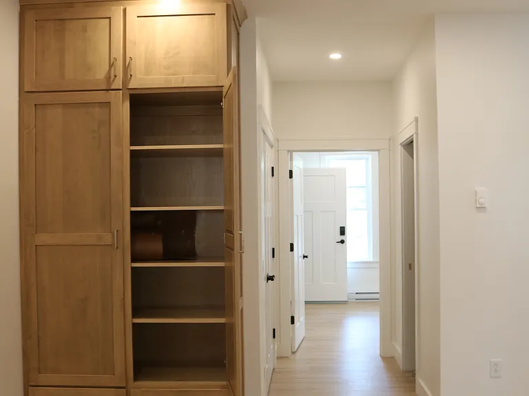 built in storage cabinet in living room
