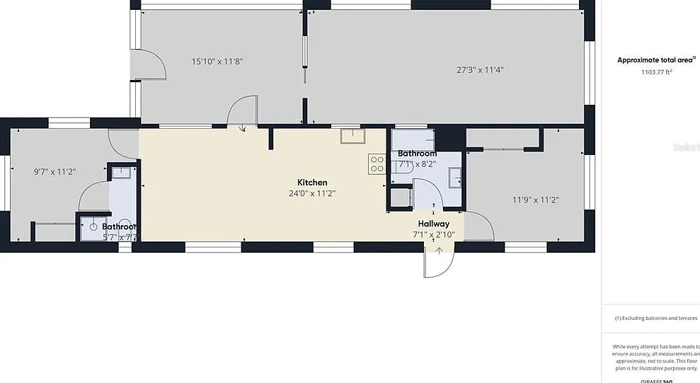 2 bed, 2.0 bath, 969 sqft, $1,200 — Photo 2