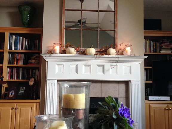 Fireplace Flanking Bookcases