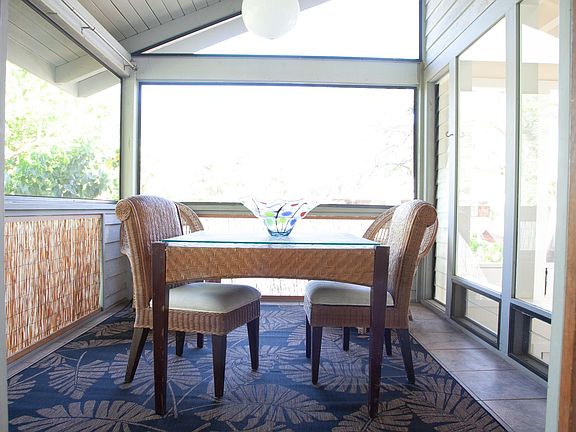 Front, screened in lanai