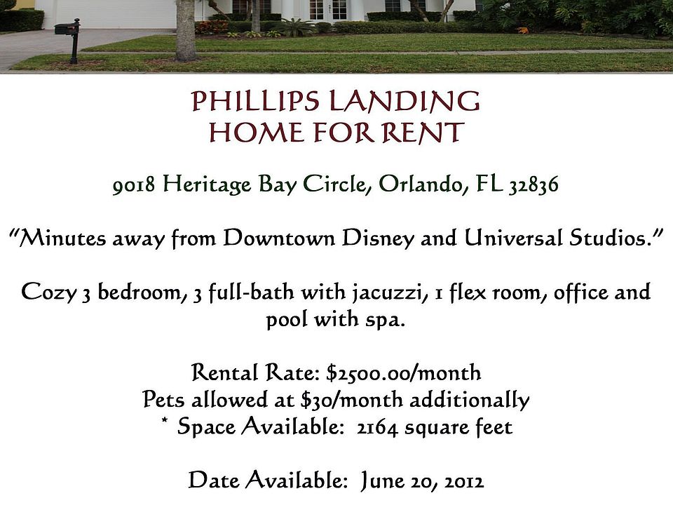 1st image of 9018 Heritage Bay Cir