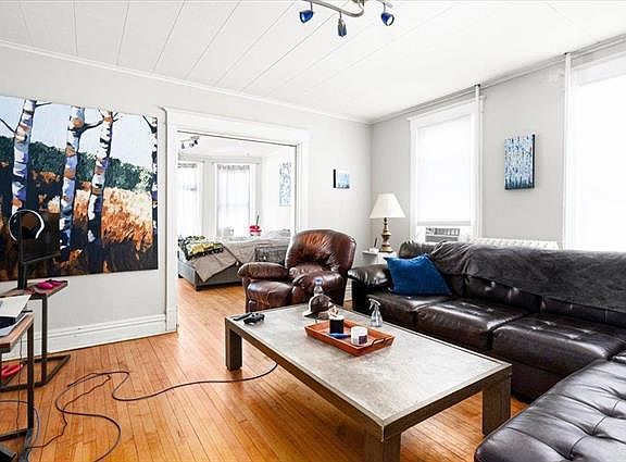 View from bedroom to living room