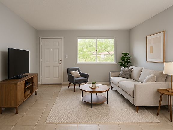 Virtually staged Livingroom