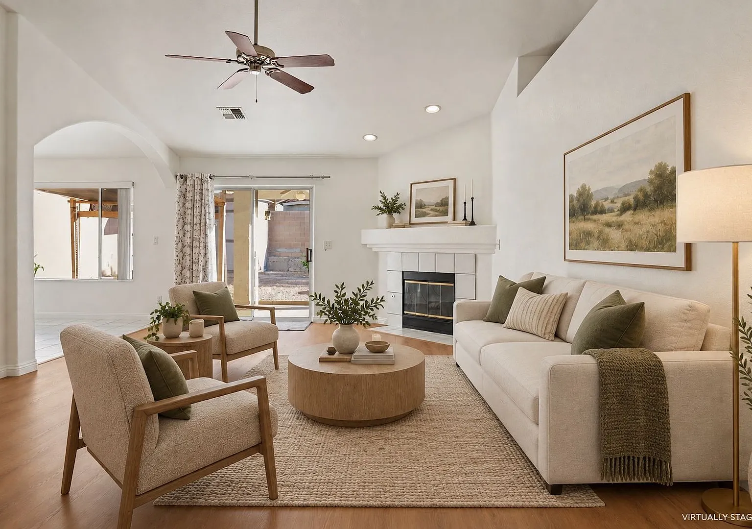 Single-Story Home with Indoor Fireplace, Spacious Kitchen & Private Backyard — Photo 1