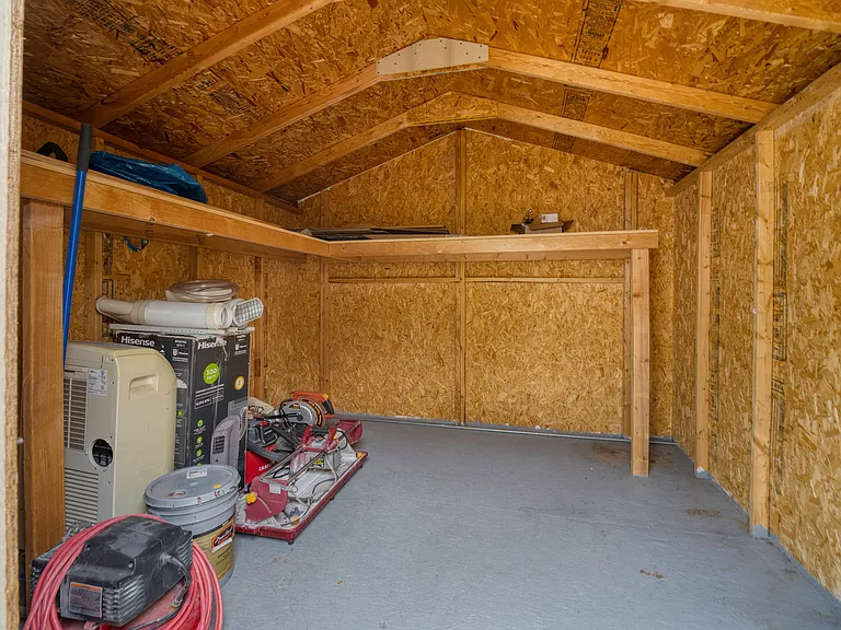 Inside Shed