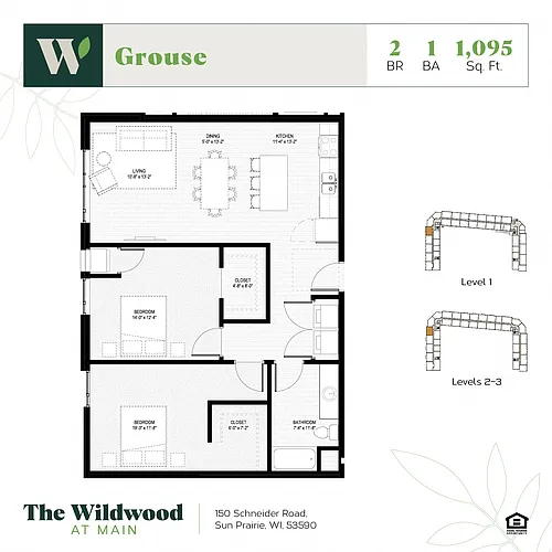 Floor plan Grouse 50%