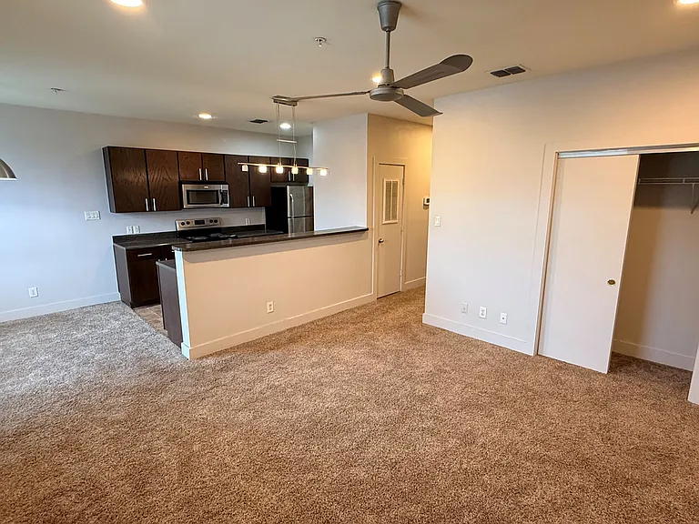 Enjoy this spacious living area with an extra closet.
