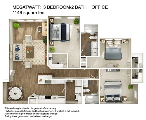 Floor plan 3x2 with Office