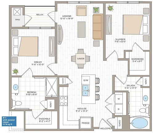 Floor plan B1