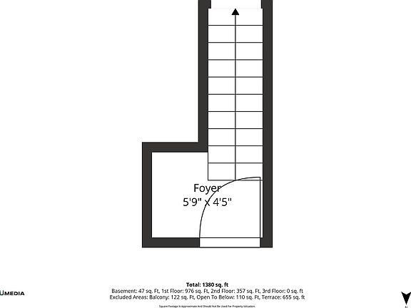 open the door to the lower level foyer to enter the condo