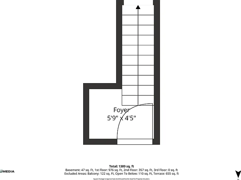 open the door to the lower level foyer to enter the condo