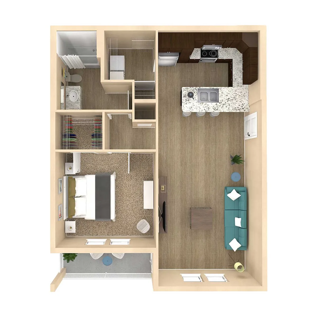 Floor plan A1B
