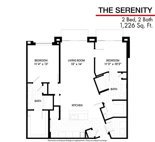 Floor plan Serenity