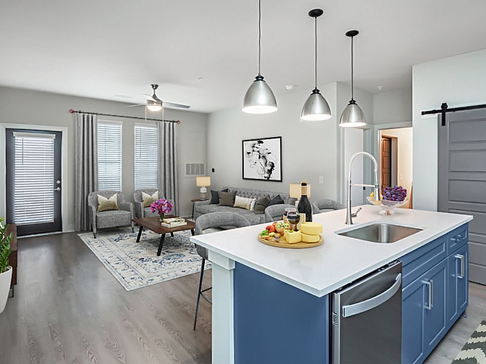 Kitchen & Living Room