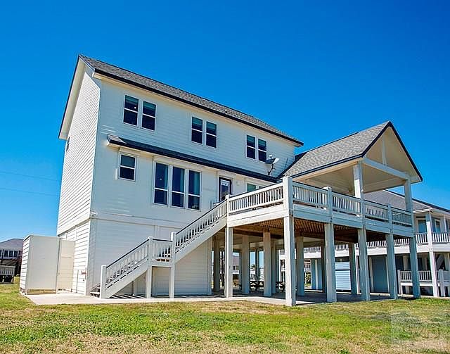 beach side with large deck