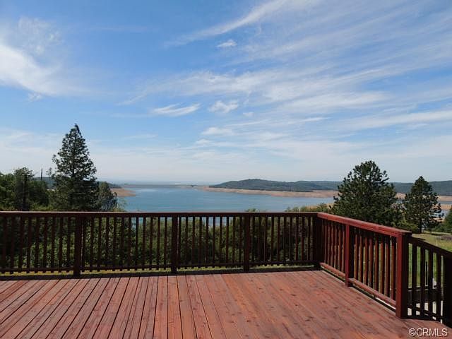 View of Lake Oroville and dam from front deck.