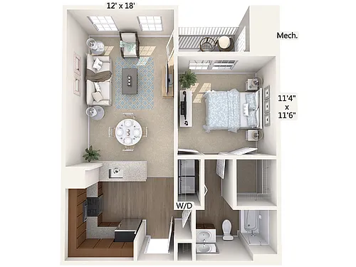 Floor plan Furnished-f-A2-H-Upper
