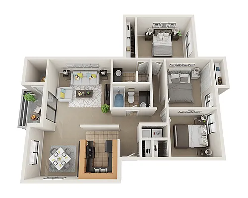 Floor plan Plan C2C - Flat
