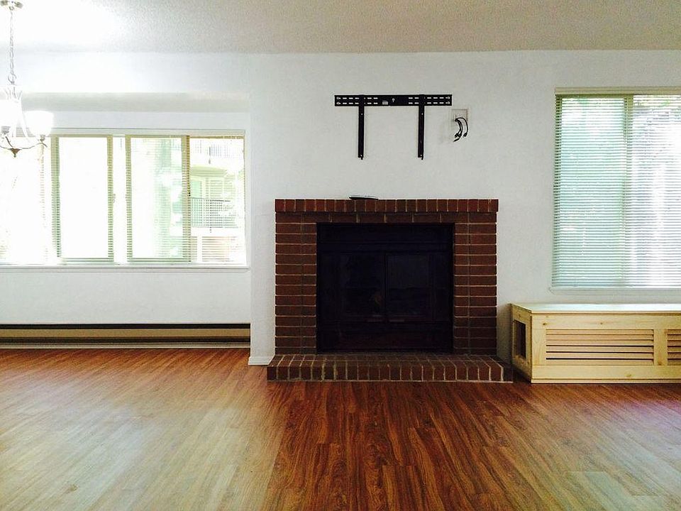Fireplace in living area
