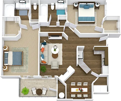 Floor plan 2 Bedroom