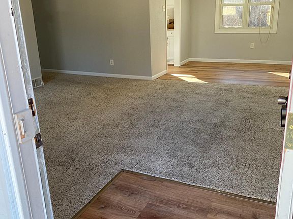 Entry to living room and dining room