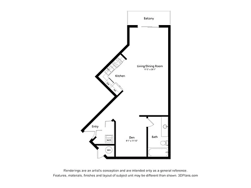 Floor plan STUDIO B