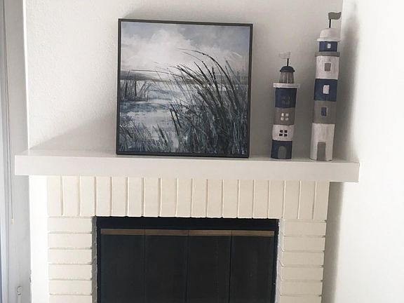 Living room fireplace