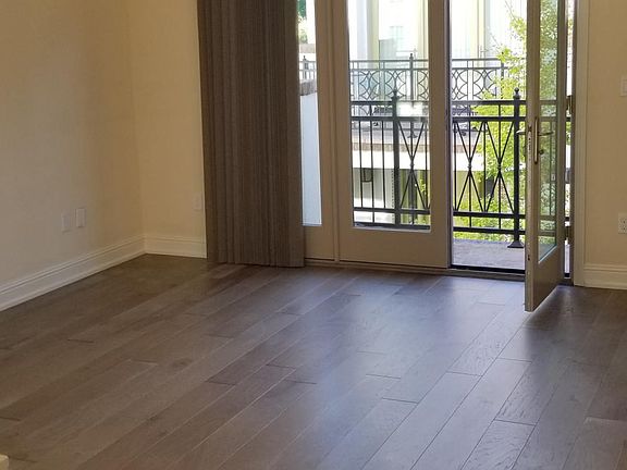Living room with french door to patio