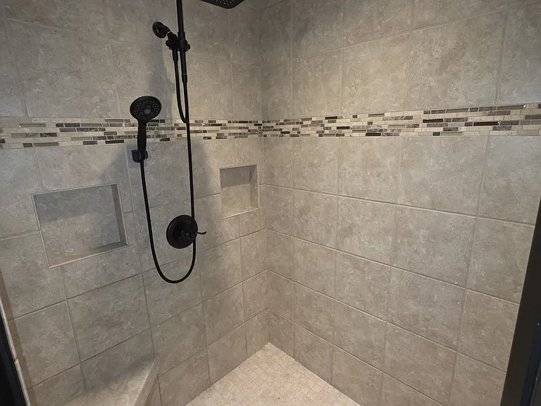 Master shower
