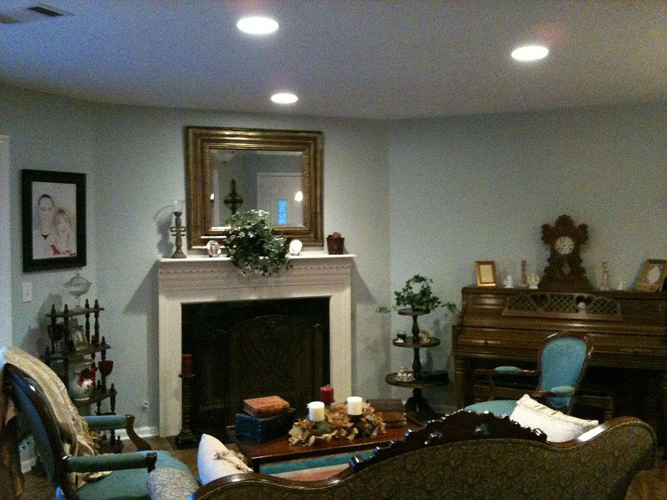 new marble fireplace
