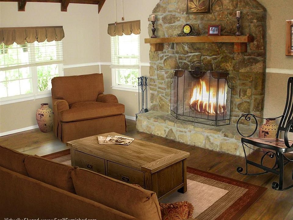 Virtually Staged View Of The Family Room