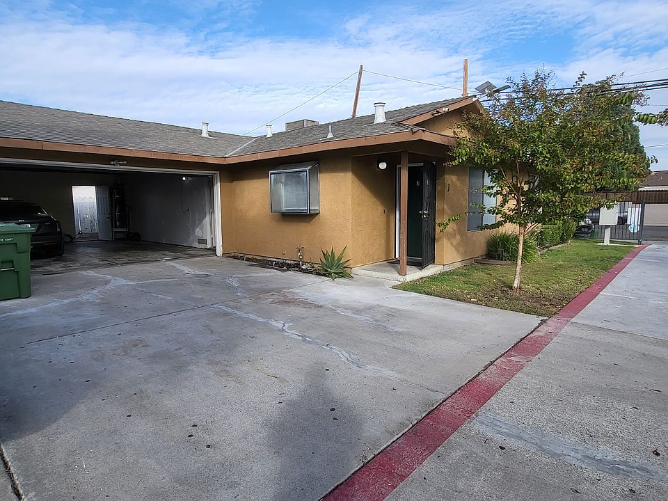 front of garage