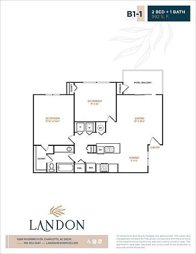 Floor plan B1-1 Renovated