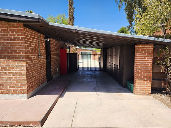 Covered carport, with storage