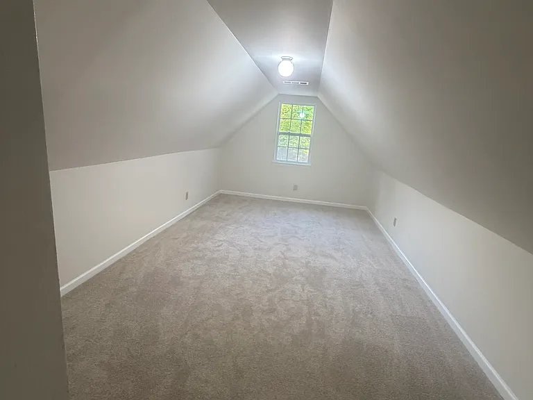 Large bonus room above the garage
