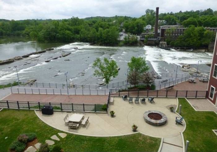 River and Courtyard Views