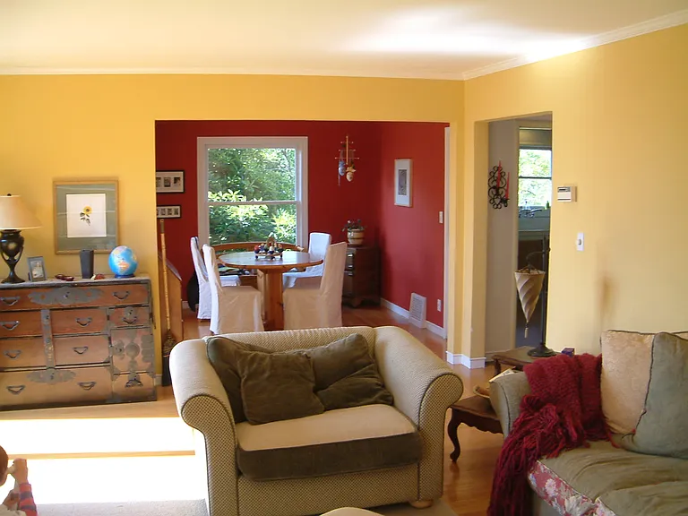 Living room looking toward dining room