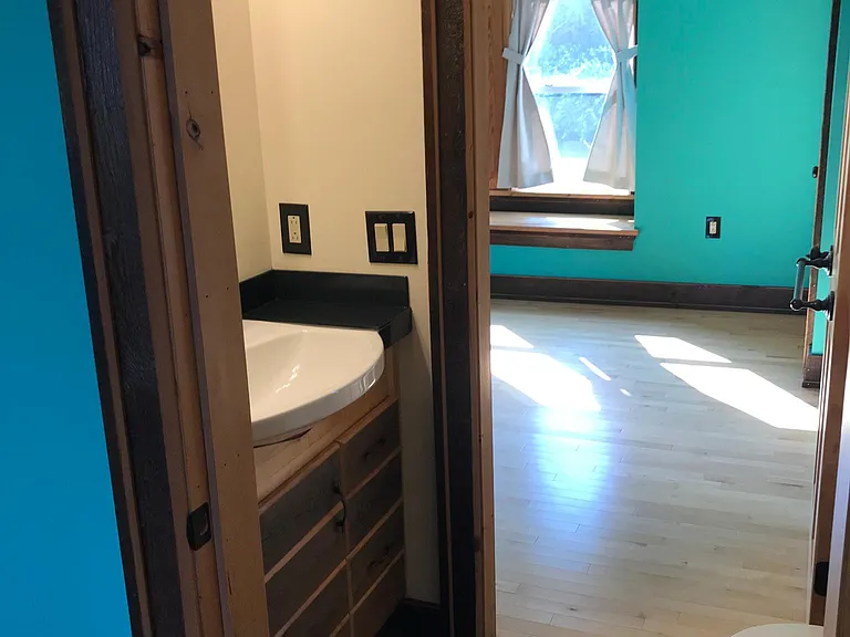 second floor powder room