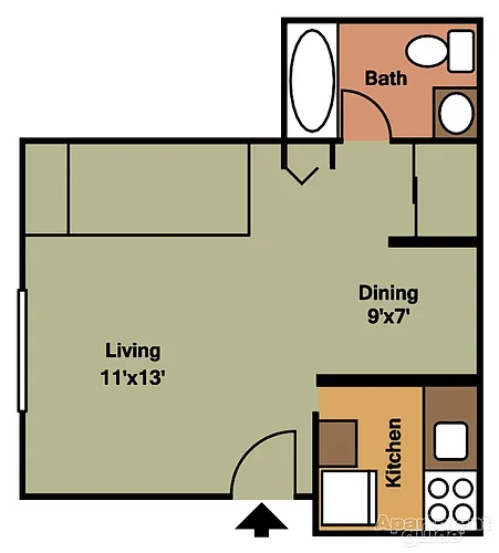 Floor plan Studio