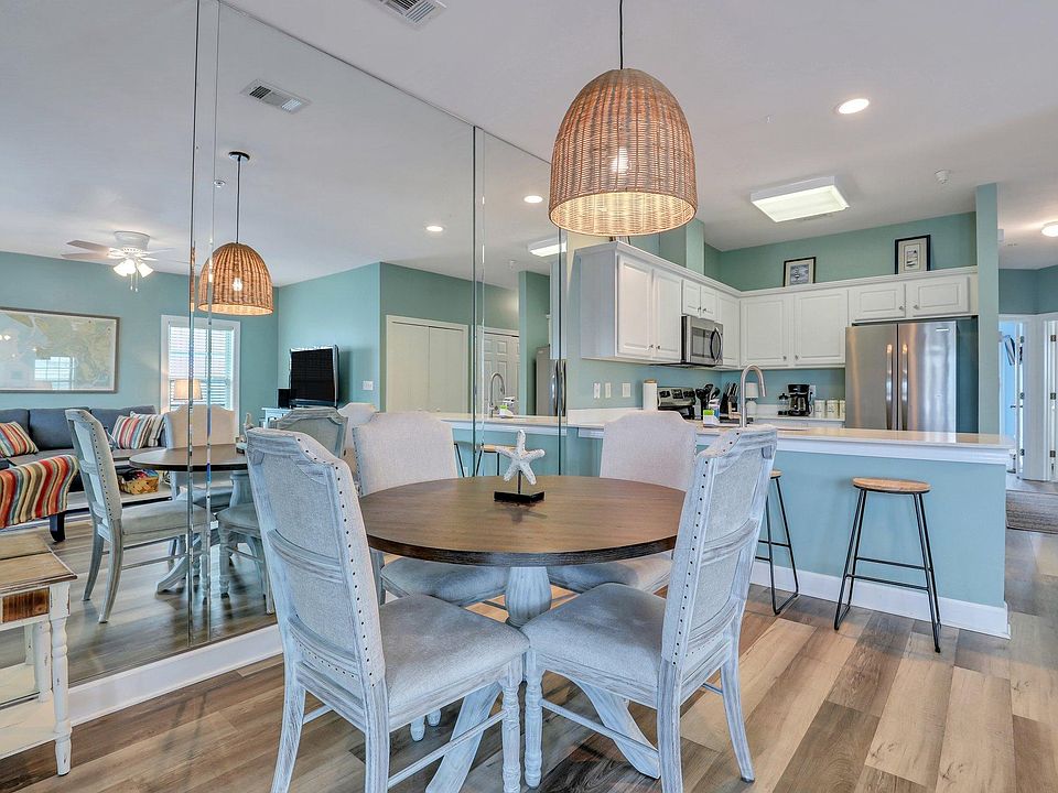 Open living, dining and kitchen